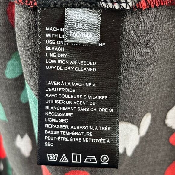 Urban Outfitters Michelle Plunging Floral Long Sleeve Mini Dress Red Flowers - Picture 10 of 12